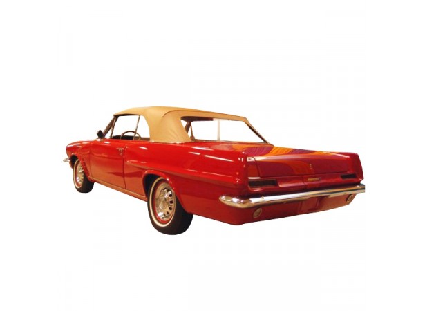 Soft top Pontiac LeMans convertible in vinyl with rear window in PVC