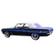 Softtop Pontiac Tempest Cabriolet aus Vinyl mit Heckscheibe aus PVC