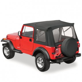 Capote 4x4 Jeep CJ7 avec arceaux sans portes en vinyle
