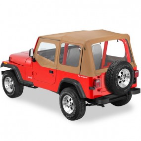 Capote avec demi-portes, sans arceau 4x4 Jeep Wrangler YJ (1988/1995) en vinyle