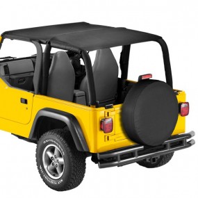 Bikini® Top (converteerbaar) voor 4x4 Jeep Wrangler TJ (1997/2002) - Volledig dak in vinyl