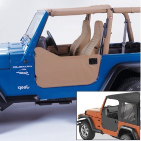 Kit de demi-porte 4x4 Jeep Wrangler TJ (2003/2006) en vinyle