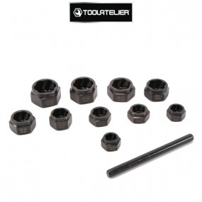 Damaged screw, nut and bolt extractors (set of 10 extractors) - ToolAtelier®