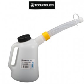 Broc verseur d'huile 1L avec bec flexible et couvercle - ToolAtelier®