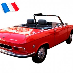 Top boot Peugeot 204 convertible in faux leather - made in France