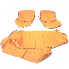 Front and rear seat covers for Fiat 500 F-L-R convertible (imitation ocher) Models from August 1968