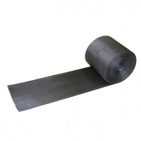 Strap for non-stretch safety belt type roll bars