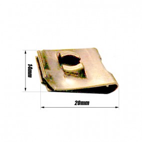 0,5-4 mm Metallmutterclip