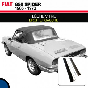 Lèche vitre droite et gauche pour les cabriolets Fiat 850 Spider