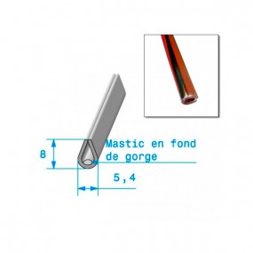 Giunto a U da 5,4 mm x 8 mm con finitura rossa