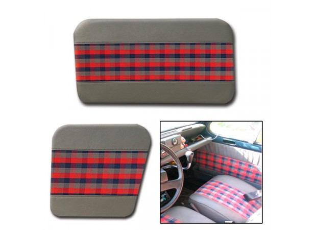 4 Paneles de puertas delanteras y traseras en polipiel y tela para Renault 4L