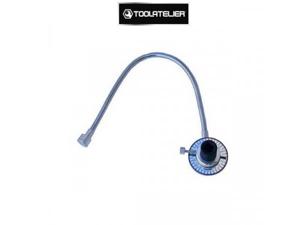 Haakse sleutel met flexibele slang en magneet, sleutel met 1/2" vierkant - ToolAtelier®