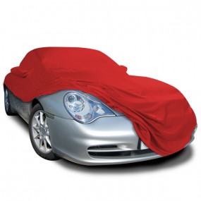 Porsche 996 (1999-2001) convertible car cover in Jersey Red (Coverlux) for garage