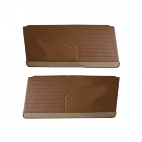 Door panels for Peugeot 304 coupé (1970-1976) in brown leatherette