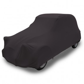 Capa de carro descapotável Citroen 2CV sob medida em Black Jersey (Coverlux+) - uso na garagem
