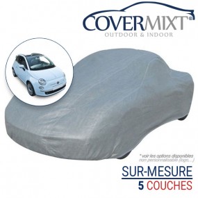 Tailor-made outdoor & indoor car cover for Fiat 500 C Cabrio (2012/2018) - COVERMIXT®