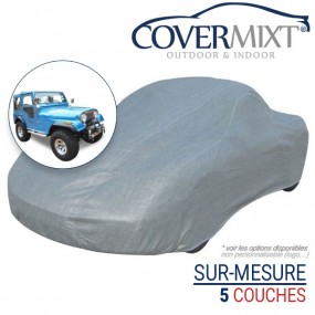 Tailor-made outdoor & indoor car cover for Jeep CJ 5 (1976-1983) - COVERMIXT®