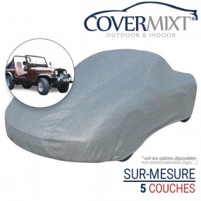 Tailor-made outdoor & indoor car cover for Jeep CJ 7 (1976-1986) - COVERMIXT®