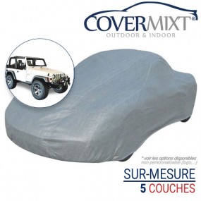 Tailor-made outdoor & indoor car cover for Jeep Wrangler TJ (2003-2006) - COVERMIXT®