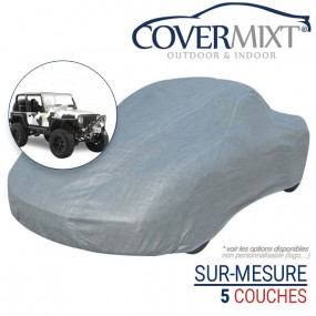 Tailor-made outdoor & indoor car cover for Jeep Wrangler JK 2 portes (2007-2018) - COVERMIXT®