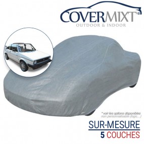 Tailor-made outdoor & indoor car cover for Volkswagen Golf 1 cabriolet (1980/1984) - COVERMIXT®