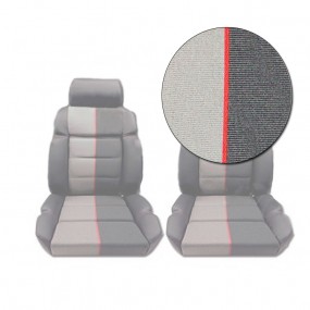 Coiffes de siège avant en tissu ramier Peugeot 205 CTI