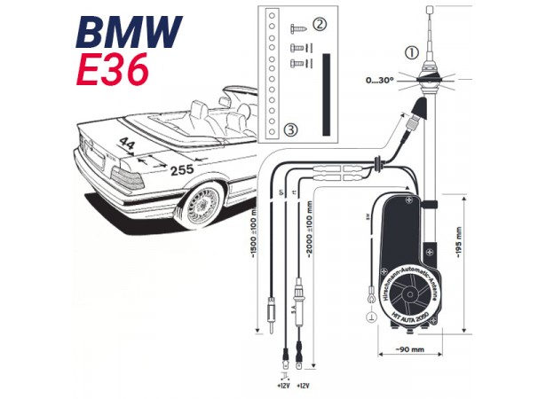Antenne motorisé électrique HIRSCHMANN HIT 2050