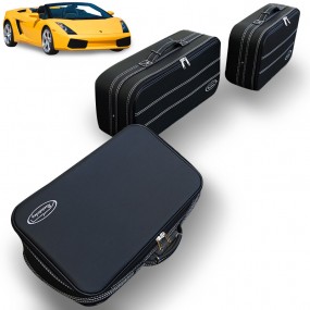 Conjunto de bagagem sob medida de 3 malas Lamborghini Gallardo - em couro