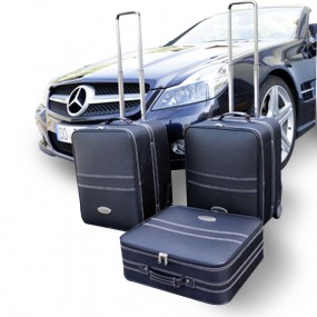 Leren koffers voor Mercedes SL (R230) 3 stuks