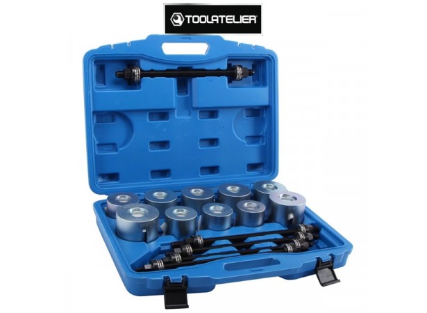 Coffret Professionnel 27 pièces pour le montage et le démontage des silentblocs, roulements, rotules - ToolAtelier