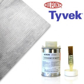Auto car cover repair kit - TYVEK Silver