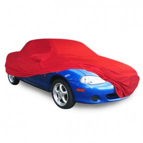 Maßgeschneiderte Autoschutzhülle (Autoabdeckung für Innen) Mazda MX-5 NB in Red Coverlux Jersey