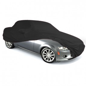 Maßgeschneiderte Mazda MX-5 NC Autoschutzhülle (Autoabdeckung für Innen) aus schwarzem Coverlux Jersey