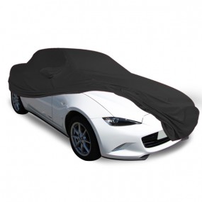 Maßgeschneiderte Mazda MX-5 ND Autoschutzhülle (Autoabdeckung für Innen) aus schwarzem Coverlux Jersey