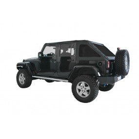Capota macia Jeep Wrangler JK Fastback vinil 4 portas - Suntop®