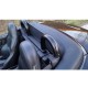 Roll-Bar noir mat avec filet coupe vent pour Bmw Z3 cabriolet