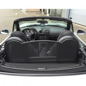 Wiatroodporna siatka Roll-Bar w kolorze czarnym do kabrioletu Mazda MX5 NA Uwaga