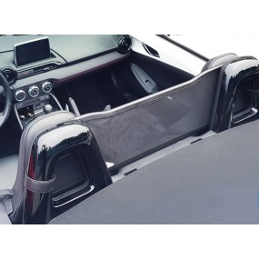 Filet saute-vent design noir (windschott) Mazda MX5 ND cabriolet et coupé