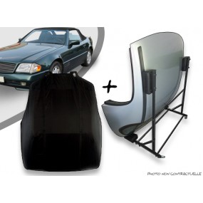 Kit housse de hard top pour Mercedes R129 + chariot de rangement