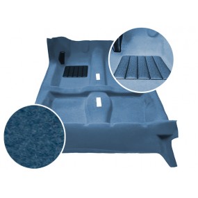 Thermogeformter teppichböden und Dämmung für Peugeot 205 CTI (Blau) und CJ