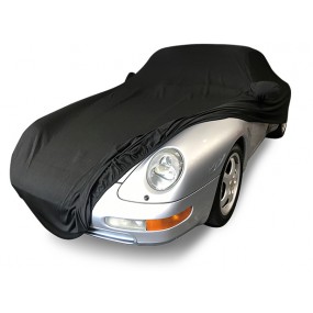 Custom-made Porsche 993 indoor car cover in Coverlux Jersey - black