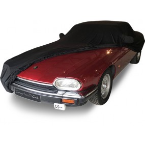 Jaguar XJS made-to-measure indoor car cover in Coverlux Jersey - black