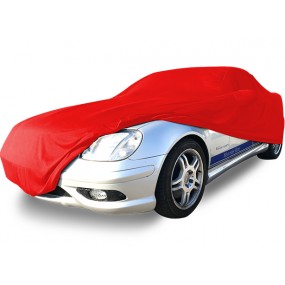 Custom-made indoor car cover Mercedes SLK R170 in Coverlux Jersey - red