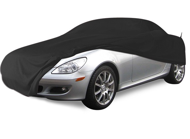 Housse/bâche protection sur-mesure noire Mercedes SLK 2 R171 cabriolet  (Coverlux+)