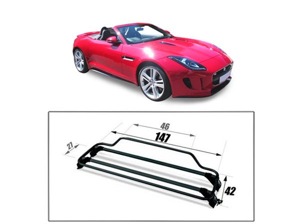 Porte-bagages Jaguar F-Type cabriolet - Riviera Noir