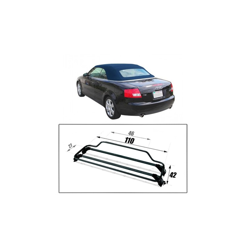 black Audi A4 Convertible Cabriolet Luggage Boot Rack 