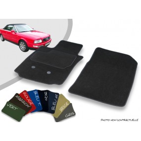 Audi 80 convertible tailor-made front car mats with edged velvet