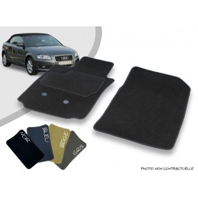 Custom car front mats Audi A3 8P convertible overlocked needle punched carpet