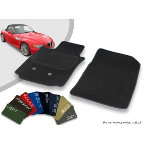 Tappetini per auto anteriori cabrio in velluto BMW Z3 su misura