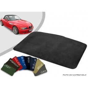 Custom-made BMW Z3 convertible velor trunk mat